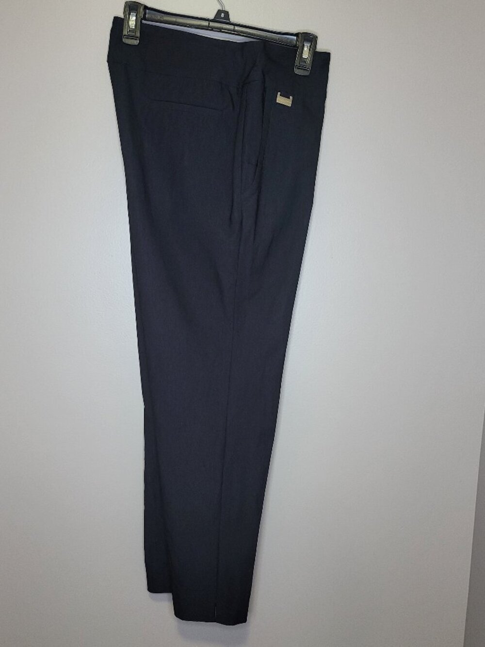 Lisette L Sport Black Pull-On Golf Pants Straight Leg Stretch Women's 14
